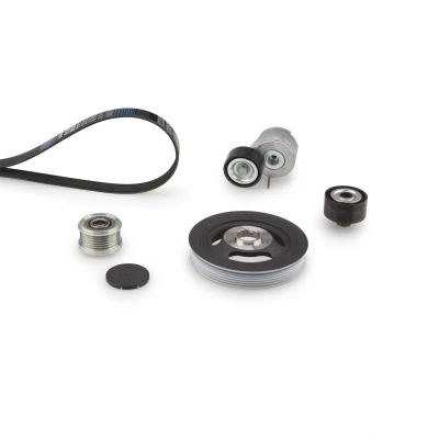 Imagem de GATES K416PK1708 Jogo de correias trapezoidais estriadas com polia da corrreia cambota, roda livre PEUGEOT: 206 Hatchback, Van