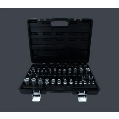 Imagem de KS TOOLS 911.0077 Conjunto de soquete Torx aço cromo vanádio sem roquete quadrado