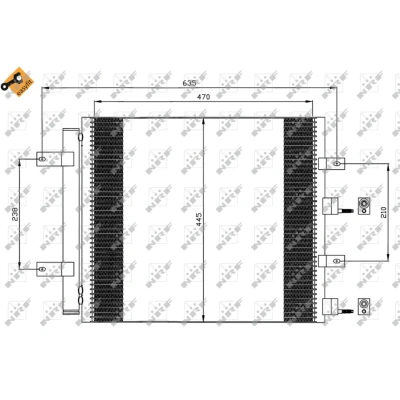 Imagem de NRF EASY FIT 35604 Condensador com secador, retentor 14,2 11 Alumínio 470 JAGUAR: XF Sedan