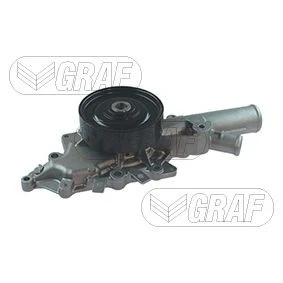 Imagem de GRAF PA746 Bomba de água com junta mecânico Chapa aço 105 para accionamento da correia trapezoidal estriada MERCEDES BENZ: Classe E T modell