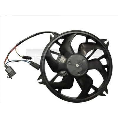 Imagem de TYC 826 0008 ventilador de radiador 390 365 sem estrutura do (caixilho), com relé integrado módulo comando