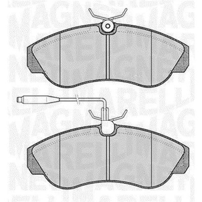 Imagem de MAGNETI MARELLI 363916060184 Jogo de pastilhas para travão disco com sensor desgaste integrado FIAT: Ducato II Camião plataforma/Chassis