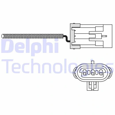 Imagem de DELPHI ES10988 12B1 Sonda lambda tipo dedo, sem aquecimento OPEL: Corsa B Hatchback, Astra F Sedan, Caravan