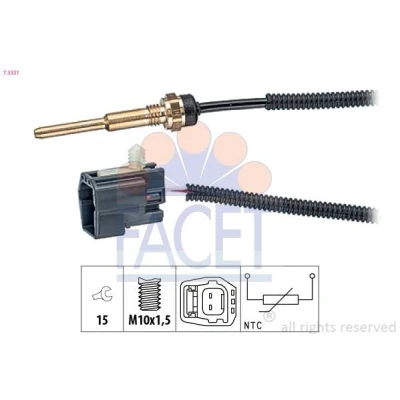 Imagem de FACET 7.3331 Sensor da Temperatura do Líquido de Refrigeração Made in Italy OE Equivalent