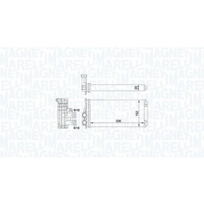 Imagem de MAGNETI MARELLI 350218435000 Radiador Quente