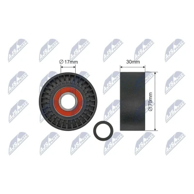 Imagem de NTY RNK BM 069 Polia Tensora BMW: 3 Touring, 1 Cabrio, Coupe