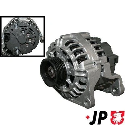 Imagem de JP GROUP 1190100900 Alternador 12V 90A AUDI: A6 C5 Sedan, A4 B5 Avant, VOLKSWAGEN: Passat Variant, GP Sedan