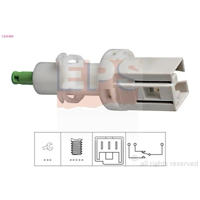 Imagem de EPS 1.810.069 Interruptor de luz stop mecânico Made in Italy OE Equivalent IVECO: DAILY 3 Kasten/Kombi, 3, FIAT: Tipo Hatchback