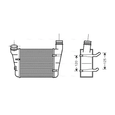 Imagem de PRASCO AIA4221 Intercooler AUDI: A4 B7 Avant, B6 Sedan, Avant