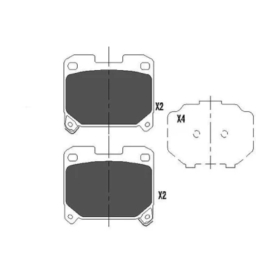 Imagem de KAVO PARTS KBP 9063 Jogo de pastilhas para travão disco com avisador sonoro desgaste TOYOTA: Celica VI Coupe