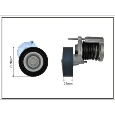 Imagem de CAFFARO 500251SP Tensor, correia trapezoidal estriada AUDI: A4 B6 Sedan, A3 Sportback, B7 SEAT: Ibiza 3, Leon II Hatchback, Altea XL