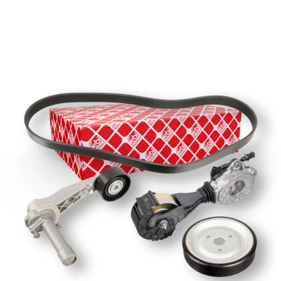 Imagem de FEBI BILSTEIN 107428 Jogo de correias trapezoidais estriadas com polia elemento tensor MINI: Hatchback, Countryman, Clubman