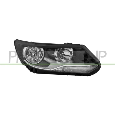 Imagem de PRASCO VG8094903 Farol Principal à direita H15, H7 com luz de circulação diurna motor regulação do alcance dos faróis VOLKSWAGEN: Tiguan I