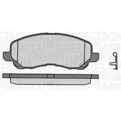 Imagem de MAGNETI MARELLI 363916060338 Jogo de pastilhas para travão disco com contacto avisador desgaste integrado MITSUBISHI: OUTLANDER 3, Grandis