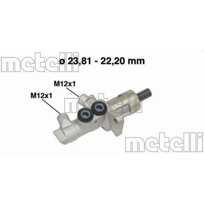 Imagem de METELLI 05 0548 Bomba Central Dos Travões 23,81mm Alumínio BMW: 3 Sedan, 1 Hatchback