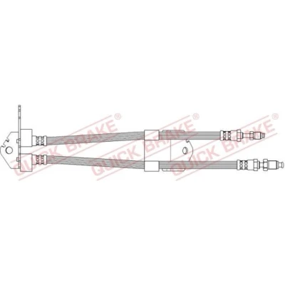 Imagem de QUICK BRAKE 36.700 Mangueira de Travão 713, 699mm M10X1/M12X1 (INT.) com rosca interior, exterior