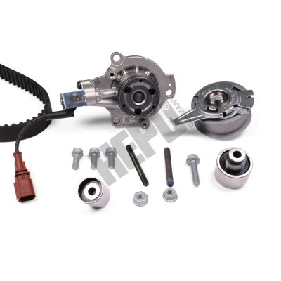 Imagem de HEPU PK06692 Bomba de Água + Kit Correia Distribuição água comutável, com parafusos 145 VOLKSWAGEN: Golf 7, 7 Variant
