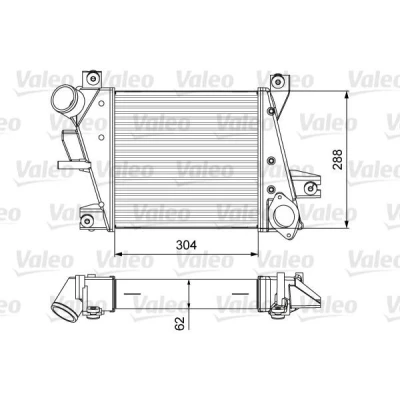 Imagem de VALEO 818360 Intercooler sem válvula de recirculação dos gases escape