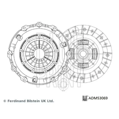 Imagem de BLUE PRINT ADM53069 Kit de Embraiagem três peças com massa lubrificante sintética rolamento desembraiagem 226 MAZDA: 6 SW, Hatchback