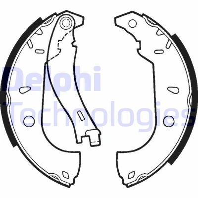 Imagem de DELPHI LS1379 Maxilas de Travão 228mm 42mm FIAT: Strada Pick up, Uno Hatchback, Tempra S.W.