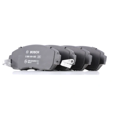 Imagem de BOSCH 0 986 494 685 Jogo de pastilhas para travão disco Baixo teor metálico com avisador sonoro desgaste chapa anti ruído HONDA: CR V 4