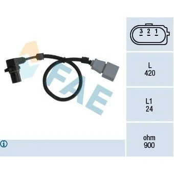 Imagem de FAE 79199 Gerador de Impulsos 3 VOLKSWAGEN: Golf 4, Touareg I