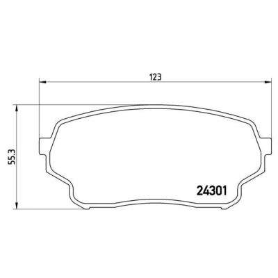 Imagem de BREMBO P 79 019 Jogo de pastilhas para travão disco excl. contacto aviso desgaste sem acessórios SUZUKI: Grand Vitara 1 SUV