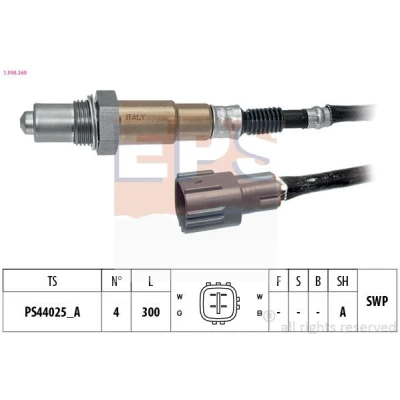 Imagem de EPS 1.998.269 Sonda lambda Made in Italy OE Equivalent com aquecimento, plana, Rosca pré lubrificada TOYOTA: Yaris I Hatchback, Aygo