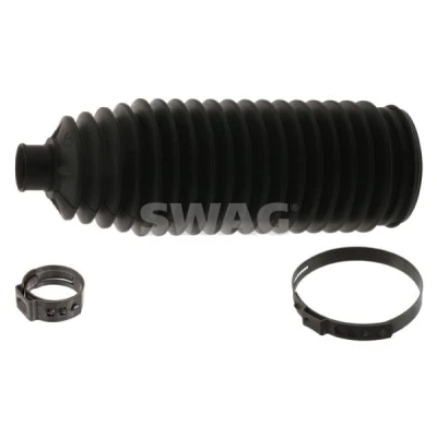 Imagem de SWAG 30 93 9606 Jogo de foles, direcção Termoplástico Eixo dianteiro, lado esquerdo, direito com braçadeiras VOLKSWAGEN: Golf 4
