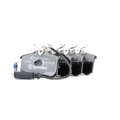 Imagem de BREMBO P 85 058 Jogo de pastilhas para travão disco incl. contacto aviso desgaste com parafusos pinça sem acessórios