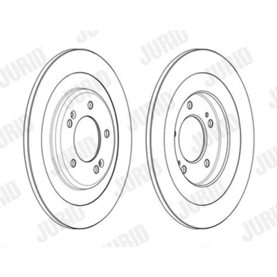 Imagem de JURID 563001JC Disco de travão 300 10 5 114,3 cheio revestido sem acessórios HYUNDAI: i40 CW