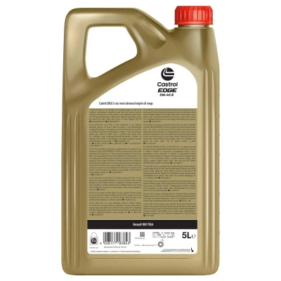Imagem de Castrol Edge R 0W 40 5l Óleo do motor 15F73A RENAULT: Clio 3, 4, MEGANE 2