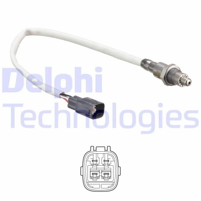 Imagem de DELPHI ES21243 12B1 Sonda lambda plana, com aquecimento