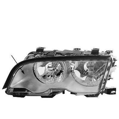 Imagem de VAN WEZEL 0646961 Farol Principal esquerda H7/H7 para circulação pela direita com motor de regulação do alcance dos faróis PX26d BMW: 3 Sedan