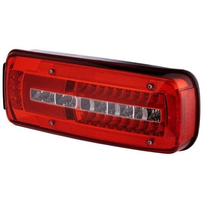 Imagem de HELLA 2VP 012 381 221 Farolim à direita LED preto 24 transparente, Vermelho Ligação lateral, Compatibilidade electromagnética, com parafusos