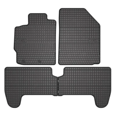 Imagem de FROGUM 0803 Conjunto de tapete chão Borracha à frente e atrás 4 preto medida TOYOTA: Yaris II Hatchback