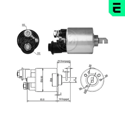 Imagem de ERA ZM1608 Interruptor electromagnético, motor de arranque HONDA: HR V I (GH) 1.6 16V 4WD, 1999 2005