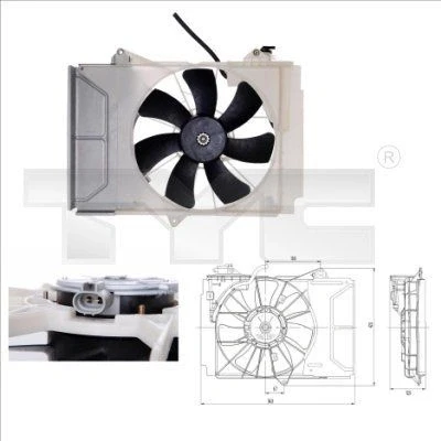 Imagem de Ventilador, arrefecimento do motor TYC 836 0011