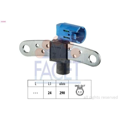 Imagem de FACET 9.0735 Sensor da velocidade de rotação, cx. vel. automática