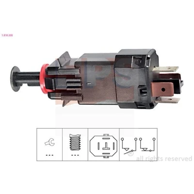 Imagem de EPS 1.810.205 Interruptor de luz stop mecânico Made in Italy OE Equivalent OPEL: Combo C Van / Carrinha, Corsa Hatchback, С
