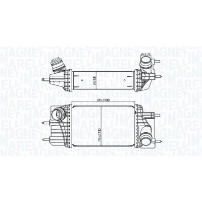 Imagem de MAGNETI MARELLI 351319205810 Intercooler