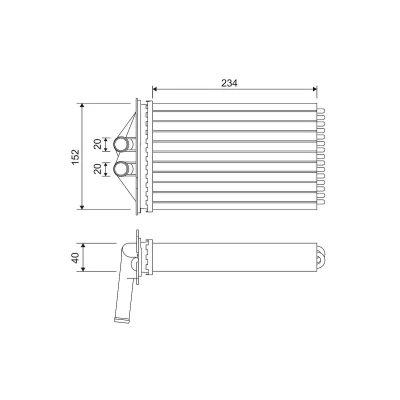 Imagem de VALEO 715306 Radiador Quente PORSCHE: Boxster