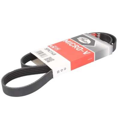 Imagem de GATES Micro V 5PK1148 Correia trapezoidal estriada 1148 5 Poliéster, EPDM (borracha de etileno propileno dieno) FIAT: 500 Hatchback endado, norauto,