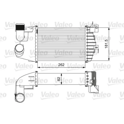 Imagem de VALEO 818627 Intercooler sem válvula de recirculação dos gases escape OPEL: Astra H Caravan, GTC, Van