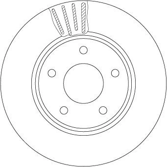 Imagem de TRW Disco de travão NISSAN: NV200 Van / Carrinha 283mm 28mm 5 114,3mm ventilado pintado DF6754 402063NA0A,402063NL0A,402063NL0B,40206CY00A