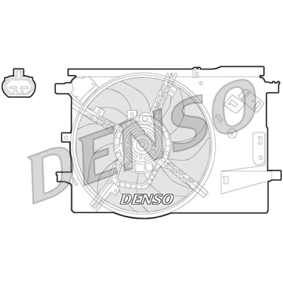 Imagem de Ventoinha, condensador do ar condicionado DENSO DER09053