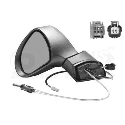 Imagem de Espelho retrovisor Van Wezel 4029803 esquerda com subcapa completo, convexo, ajustável pelo interior PEUGEOT: 207 Hatchback, SW, CC