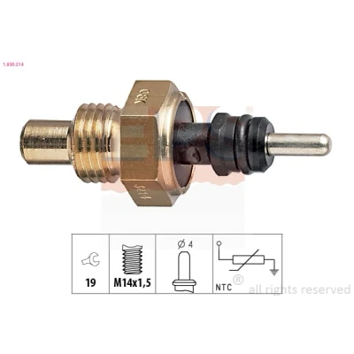 Imagem de EPS 1.830.214 Sensor da Temperatura do Líquido de Refrigeração Made in Italy OE Equivalent MERCEDES BENZ: W124 Sedan, Classe C 190
