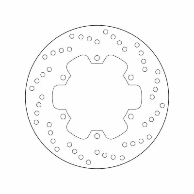 Imagem de BREMBO Disco de travão Fixed , Serie Oro traseira 245mm 4mm 6 perfurado 68B40791 Discos