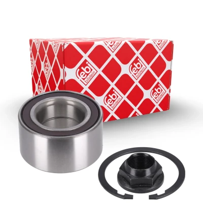 Imagem de FEBI BILSTEIN 38314 Kit de Rolamento roda eixo dianteiro com porca freio, anel sensor do ABS 72 esferas oblíquo